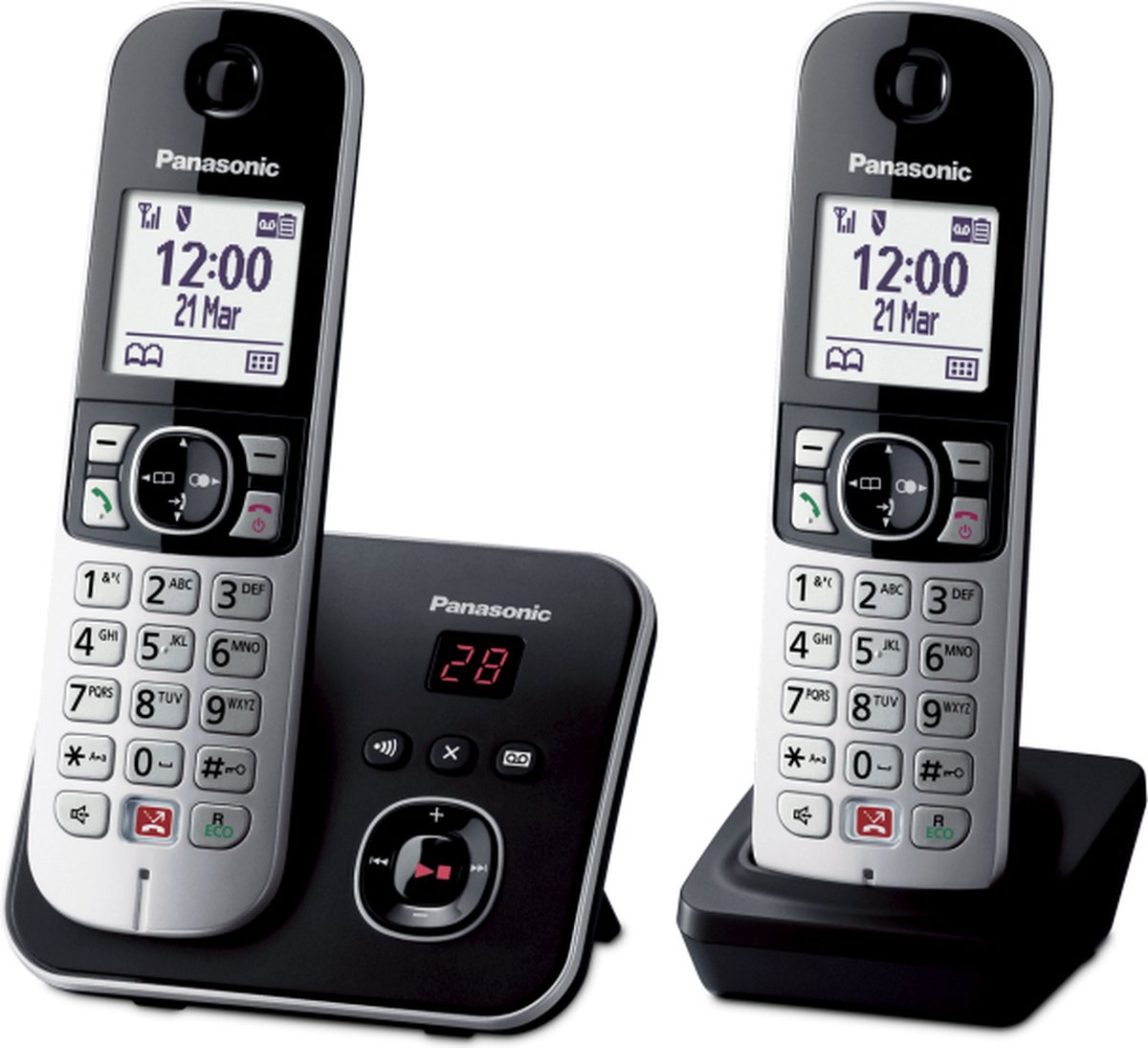 Panasonic KX-TG6862 - DECT-telefoon 2 handsets-antwoordapparaat